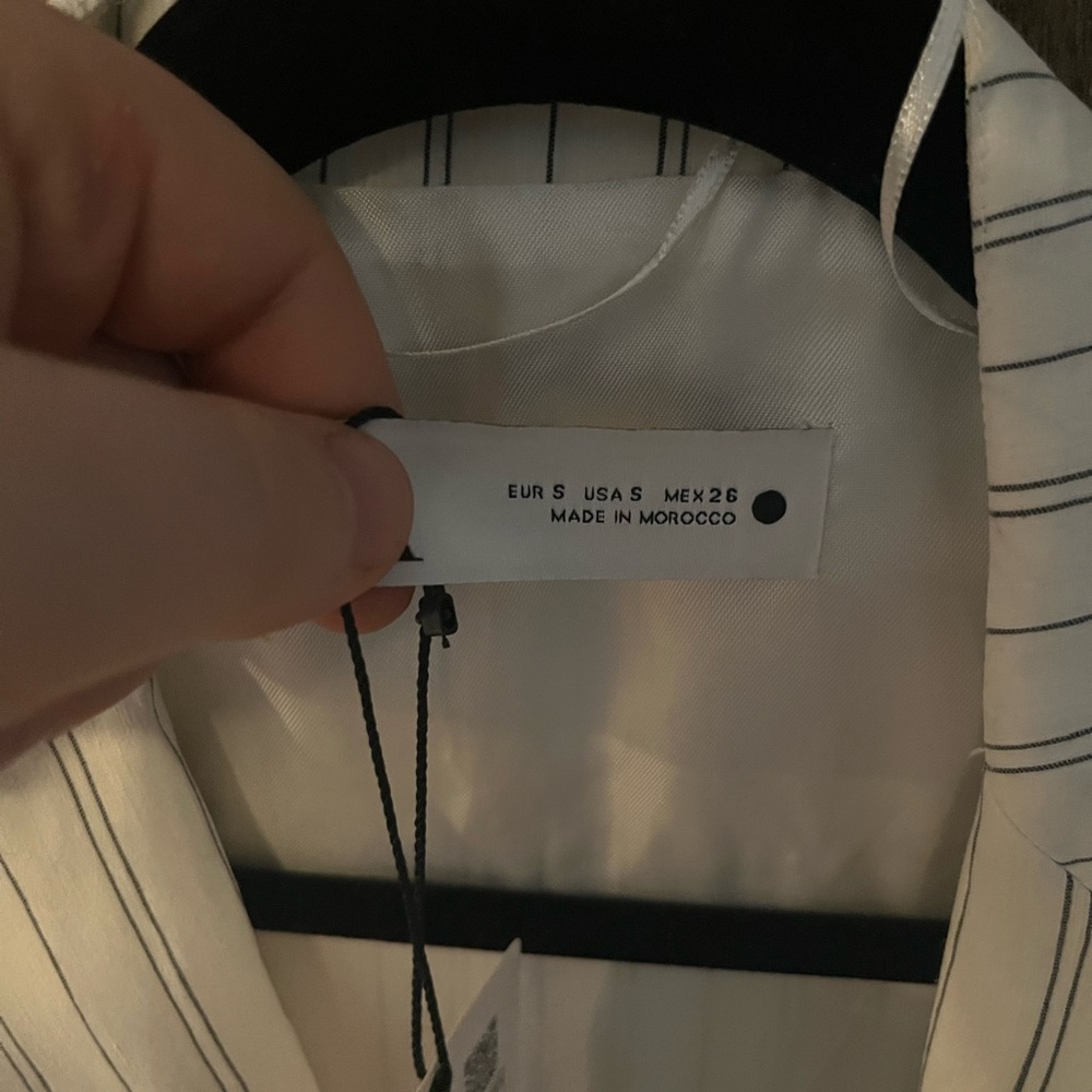Zara striped cropped blazer - Picture 2 of 2